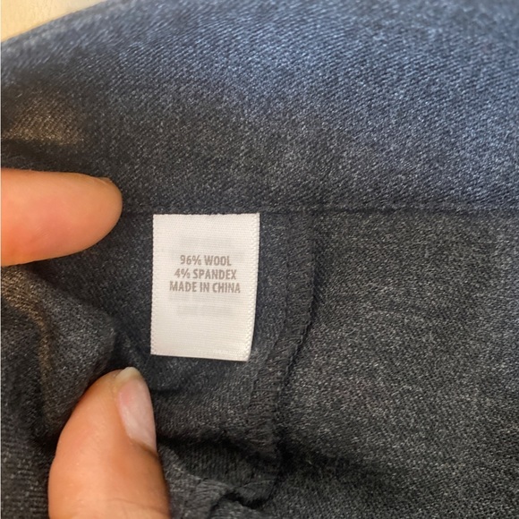 St. John Emma Wool Dress Pants Slimming Light Gray Sz 10 - Picture 4 of 7